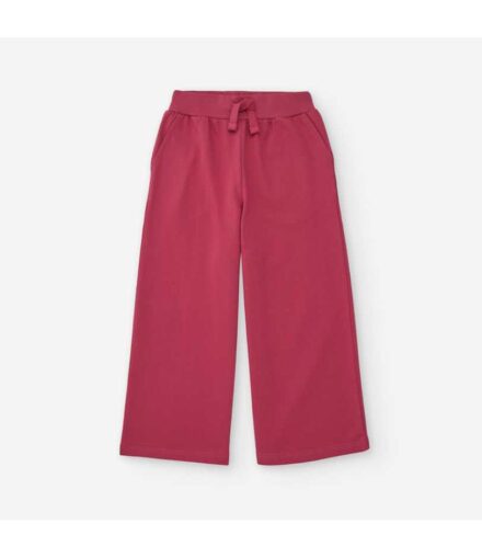 Pantalón L ZIPPY algodón rosa bolsillos acampanado