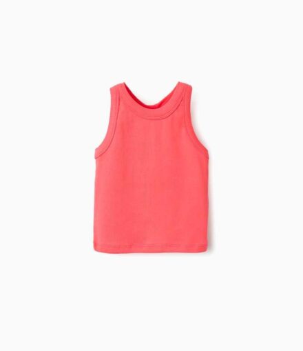Camiseta s/m ZIPPY canalé roja