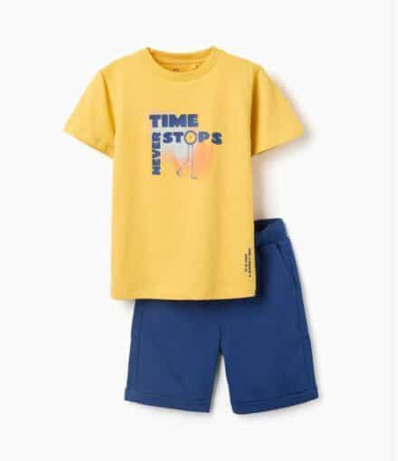 Conjunto C ZIPPY amarillo/azul time never stops