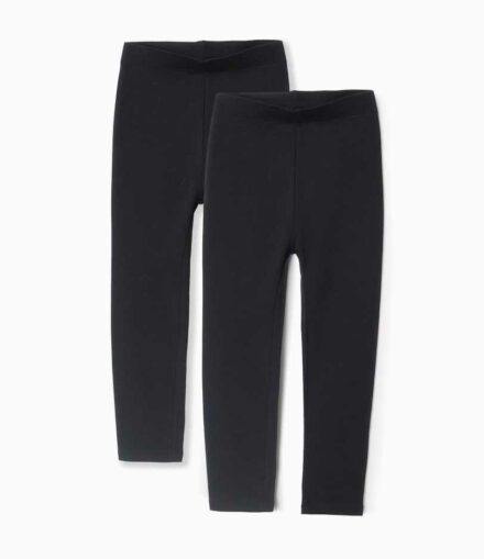 Legging L ZIPPY pack algodón negro