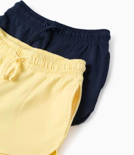 Pack 2 pantalones algodón ZIPPY marino y amarillo