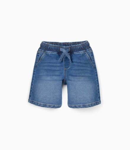 Pantalón C ZIPPY denim azul claro goma cintura