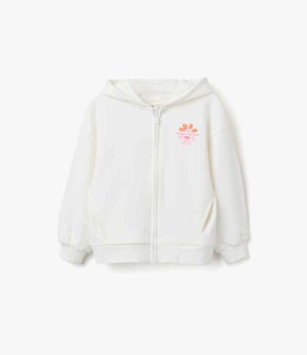 Sudadera A ZIPPY beige capucha printed always insp